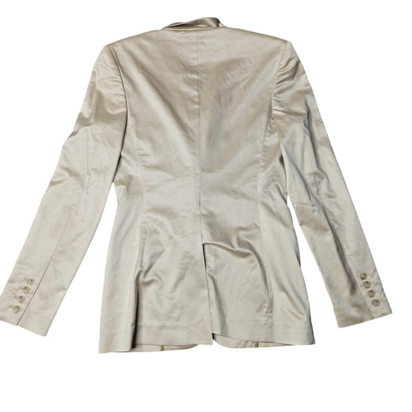 Stella Mccartney Single Button Ivory Silk Blend Blazer *Flaw* Size: 40 - Picture 4 of 10